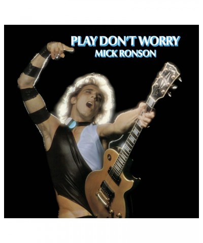 $8.50 Mick Ronson PLAY DON'T WORRY (BLUE & WHITE SWIRL) Vinyl Record Vinyl