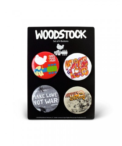 $5.52 Woodstock Buttons - Four Pack Accessories