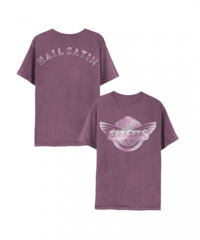 $9.90 Foo Fighters Dee Gees Hail Satin Tee - Plum Shirts