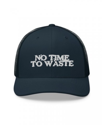 $10.96 No Time To Waste Trucker Cap Unisex (Navy) Hats