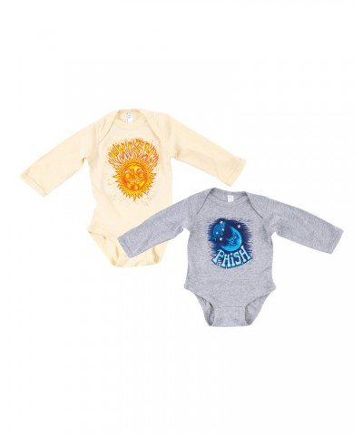 $8.97 Phish Pollock Sun & Moon Long Sleeve Onesie Kids