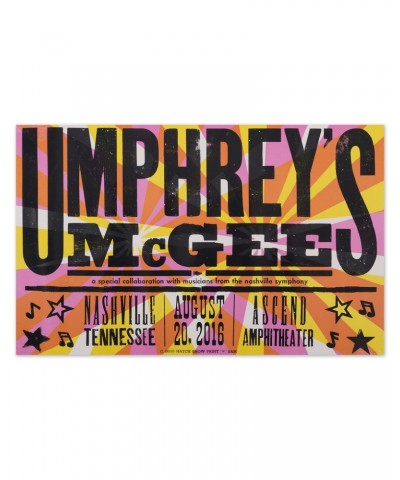 $9.80 Umphrey's McGee 8/20/16 - Nashville TN Event Poster Decor