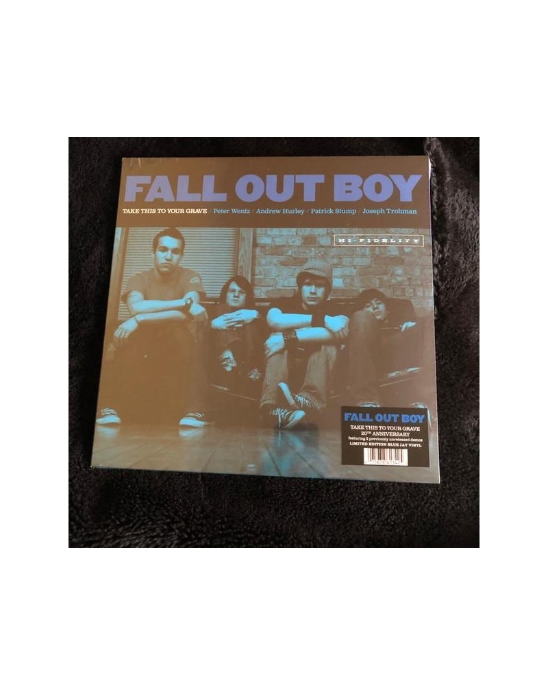 $8.10 Fall Out Boy TAKE THIS TO YOUR GRAVE (20TH ANNIVERSARY/BLUE JAY VINYL) Vinyl Record Vinyl